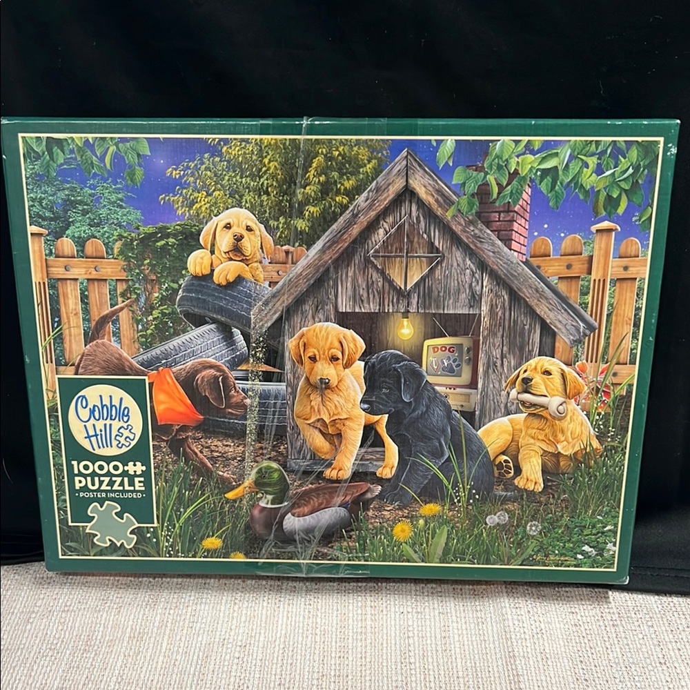 Cobble Hill In the Doghouse 1000 piece adult jigsaw puzzle